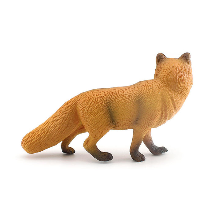 Crofta Animal Figure Lifelike Simulation Wild Animal Statue Birthday Study Presents Red Fox