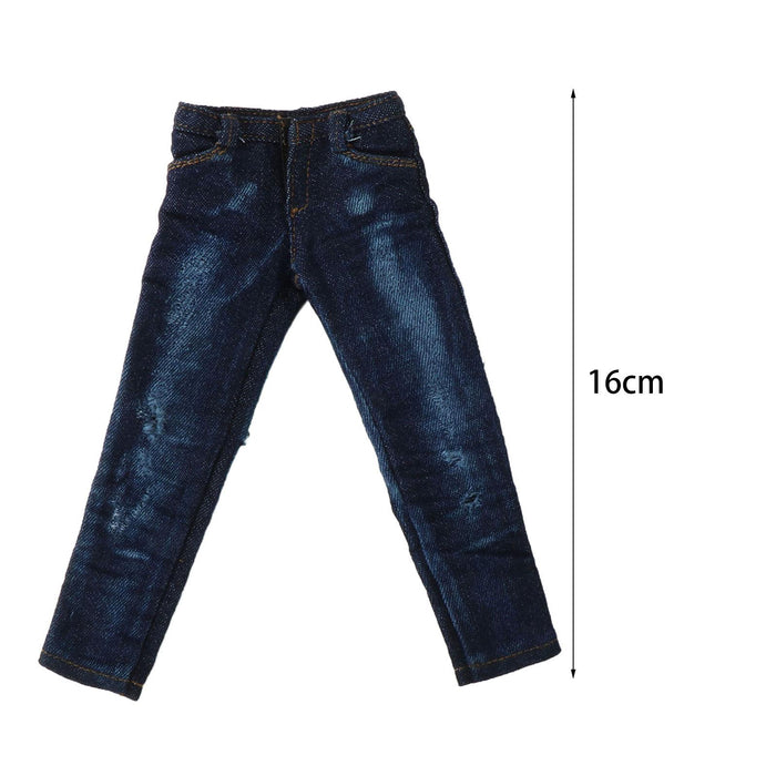 Crofta Action Figures Trousers Stylish Uniform Dollhouse Decoration 1/6 Scale Pants Dark Blue