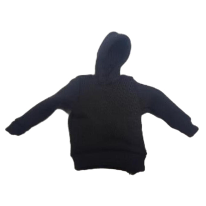 Crofta 1/12 Scale Male Figure Hoodies Top for 6 inch Male Collectable Action Figure Black