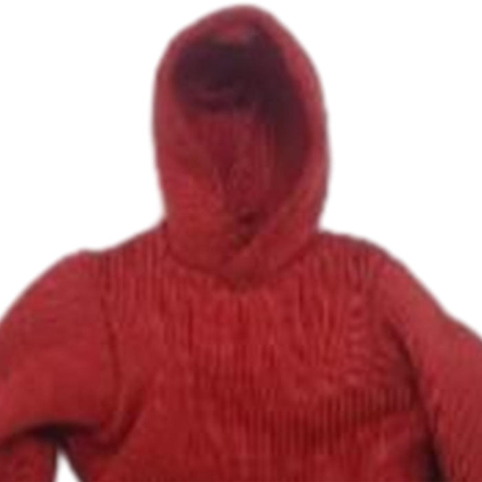 Crofta 1/12 Scale Male Figure Hoodies Top for 6 inch Male Collectable Action Figure Red