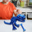 Crofta 3D Printed Articulated Dragon Novelty Articulated Dragon for Desk Car Office Blue