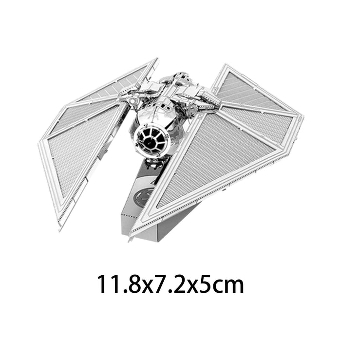 Crofta 3D Metal Puzzle Hand Assembled Model Handmade for Tabletop Decor Bedroom Bar spaceship