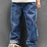 Crofta 1/6 Scale Action Figures Jeans Costume Kids Adults Gifts 12" Figure Trousers blue