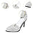 Crofta 1/6 Figure High Heeled Sandals Doll High Heels Model for 12 inch Figure Body Silver