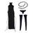 Crofta 1:6 Female Tie up Dress Set Women Costume 12'' Action Figures Body Accessory