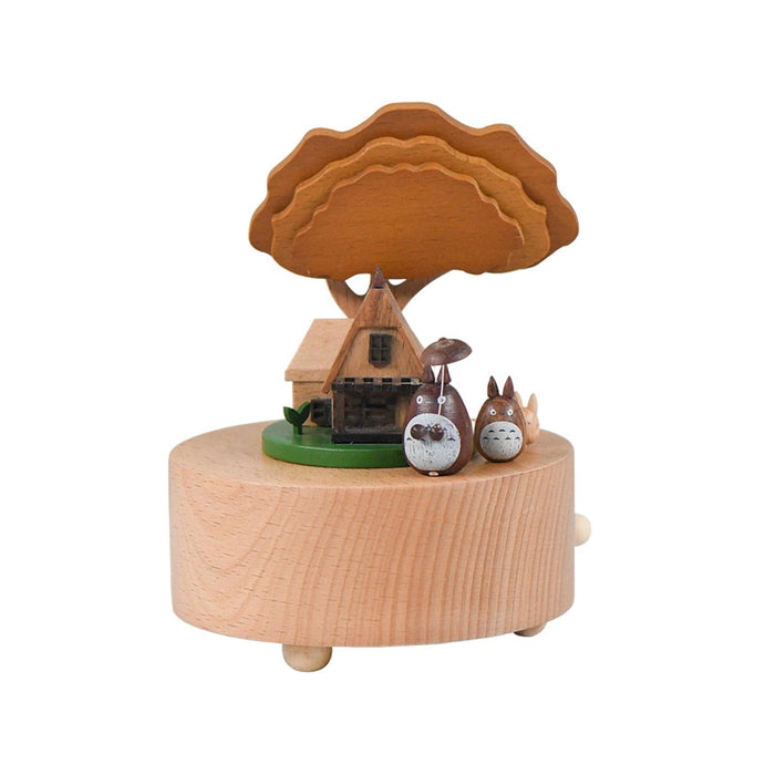 Crofta Wooden Music Box Rotation Craft Musical Box for Birthday Gift Wedding