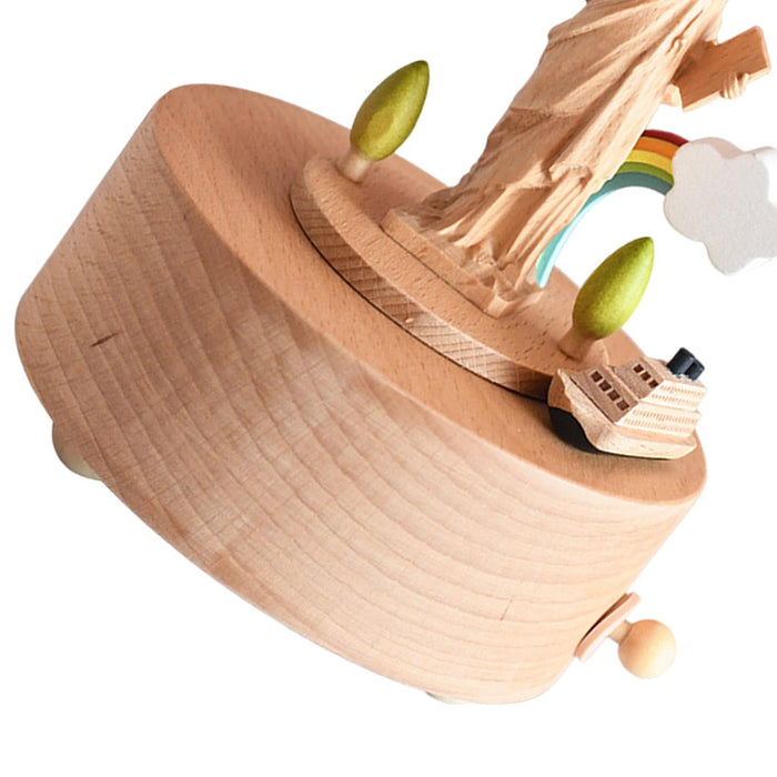 Crofta Wooden Music Box Decor Decorative for Wedding Birthday Gift Anniversary