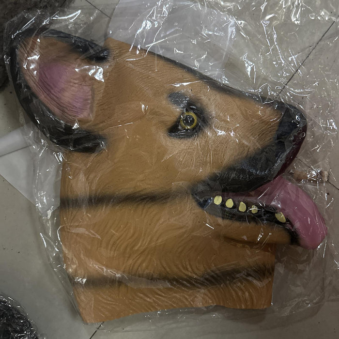 Crofta German Cute Dog Mask Scary Mask for Carnival Halloween Fancy Dress Party