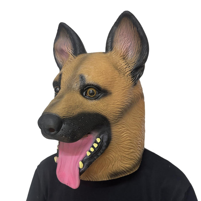 Crofta German Cute Dog Mask Scary Mask for Carnival Halloween Fancy Dress Party