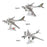 Crofta 1/200 Scale Diecast Model Plane Alloy Gift for TV Cabinet Living Room Office Style A