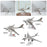 Crofta 1/200 Scale Diecast Model Plane Alloy Gift for TV Cabinet Living Room Office Style A