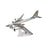 Crofta 1/200 Scale Diecast Model Plane Alloy Gift for TV Cabinet Living Room Office Style A