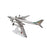 Crofta 1/200 Scale Diecast Model Plane Alloy Gift for TV Cabinet Living Room Office Style A