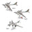 Crofta 1/200 Scale Diecast Model Plane Alloy Gift for TV Cabinet Living Room Office Style A