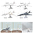 Crofta 1/144 Scale Aircraft Model Collection Aircraft Ornament for Living Room Cafe Style A