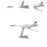 Crofta 1:200 Mini Plane Aircraft Model Desktop Decoration Display Fighter Model Toy Style A