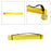 Crofta Extendable Poster Tube Poster Carrying Case for Blueprints Drafting Drawings Yellow