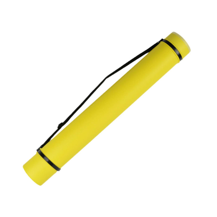 Crofta Extendable Poster Tube Poster Carrying Case for Blueprints Drafting Drawings Yellow