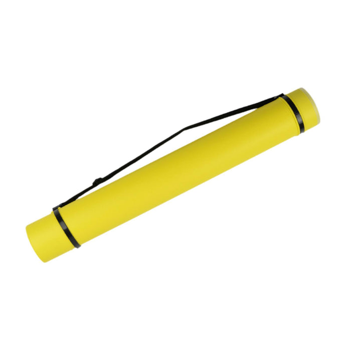 Crofta Extendable Poster Tube Poster Carrying Case for Blueprints Drafting Drawings Yellow