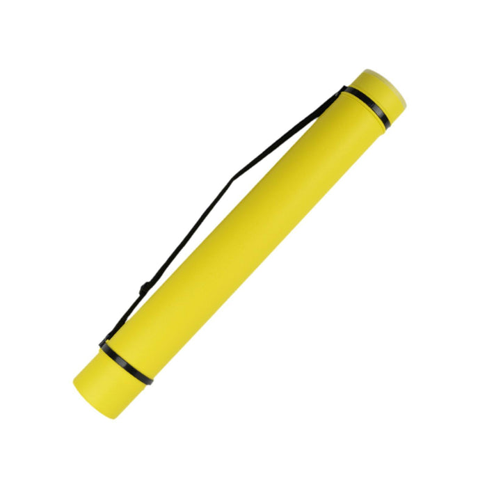 Crofta Extendable Poster Tube Poster Carrying Case for Blueprints Drafting Drawings Yellow