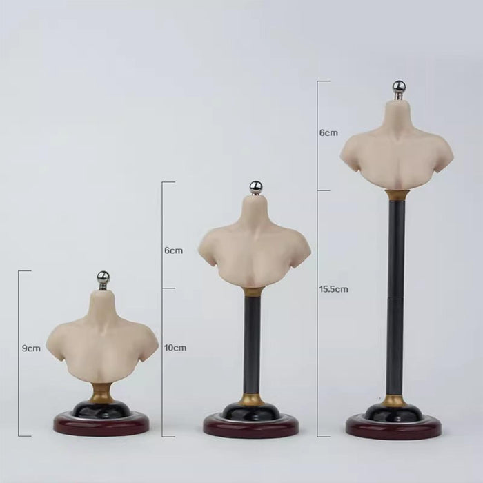 Crofta 1/6 Half Bust Base Stand Accessories for Photographing Exhibition Collection 9cm