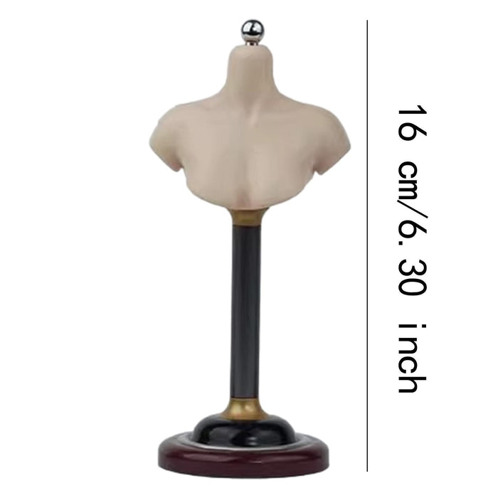 Crofta 1/6 Half Bust Base Stand Accessories for Photographing Exhibition Collection 16cm