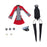 Crofta 1/6 Cosplay Outfit Casual with Leg Socks for 12'' inch Female Action Figures