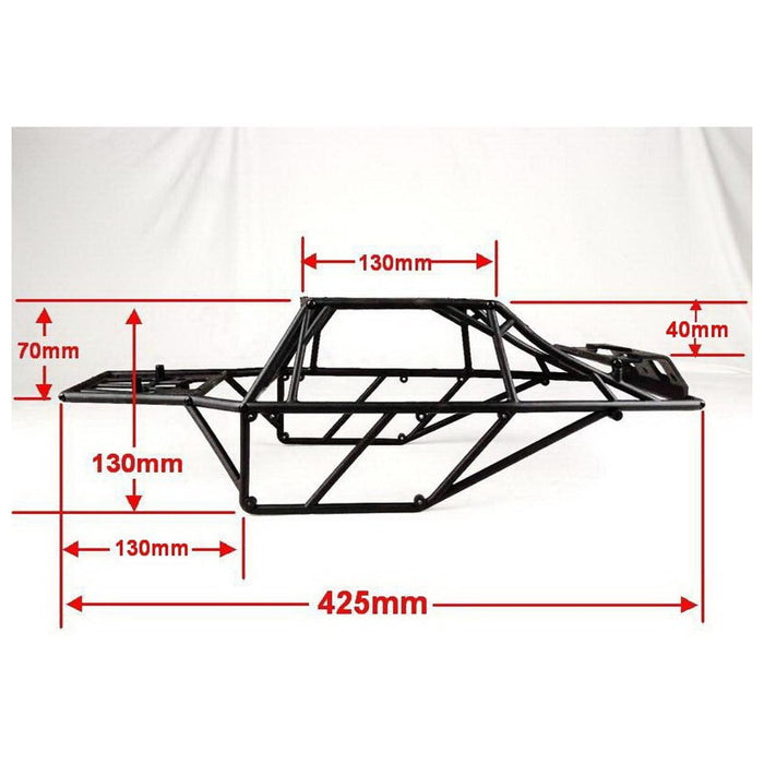 Crofta 1:10 RC Car Roll Cage Nylon DIY Modified Replace Parts for Rh1045 Rh1043 Car