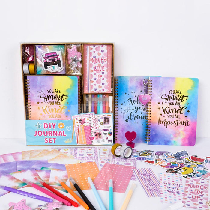 Crofta DIY Journal Scrapbook Kit Journaling Arts Craft Sets for Teenage Girls Gifts