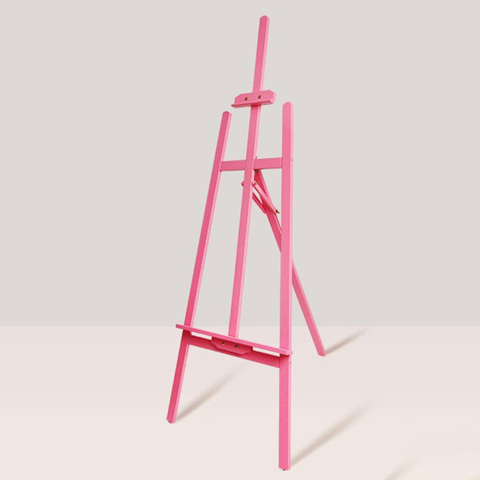 Crofta Wooden Art Easel Painting Easel for Artist Art Supplies Stand Floor Painting pink