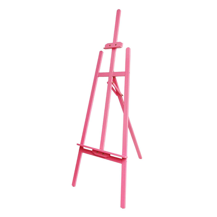 Crofta Wooden Art Easel Painting Easel for Artist Art Supplies Stand Floor Painting pink