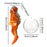 Crofta Miniature Diver Action Figure Simulation for Aquarium Fish Tank Favors Orange