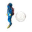 Crofta Miniature Diver Action Figure Simulation for Aquarium Fish Tank Favors Blue