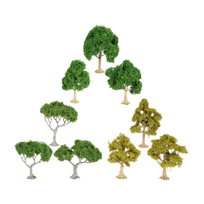 Crofta 3 Pieces Miniature Trees for Sand Table DIY Scenery Landscape Diorama Layout green tree