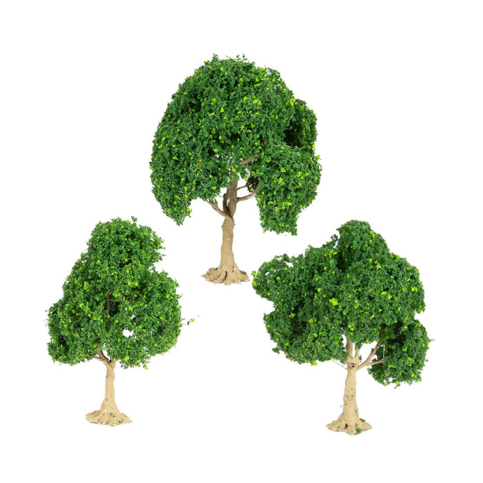 Crofta 3 Pieces Miniature Trees for Sand Table DIY Scenery Landscape Diorama Layout green tree