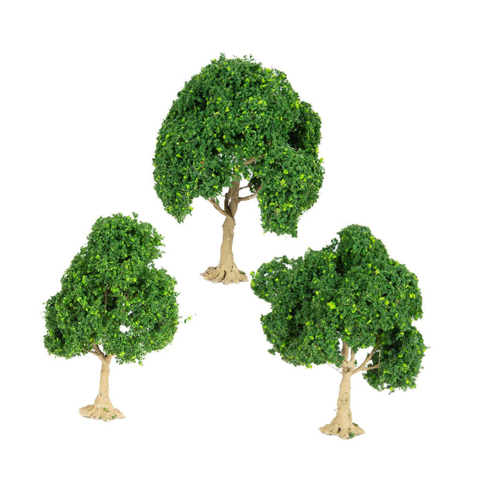 Crofta 3 Pieces Miniature Trees for Sand Table DIY Scenery Landscape Diorama Layout green tree