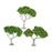 Crofta 3 Pieces Miniature Trees for Sand Table DIY Scenery Landscape Diorama Layout broadleaf tree