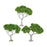 Crofta 3 Pieces Miniature Trees for Sand Table DIY Scenery Landscape Diorama Layout broadleaf tree