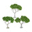 Crofta 3 Pieces Miniature Trees for Sand Table DIY Scenery Landscape Diorama Layout broadleaf tree