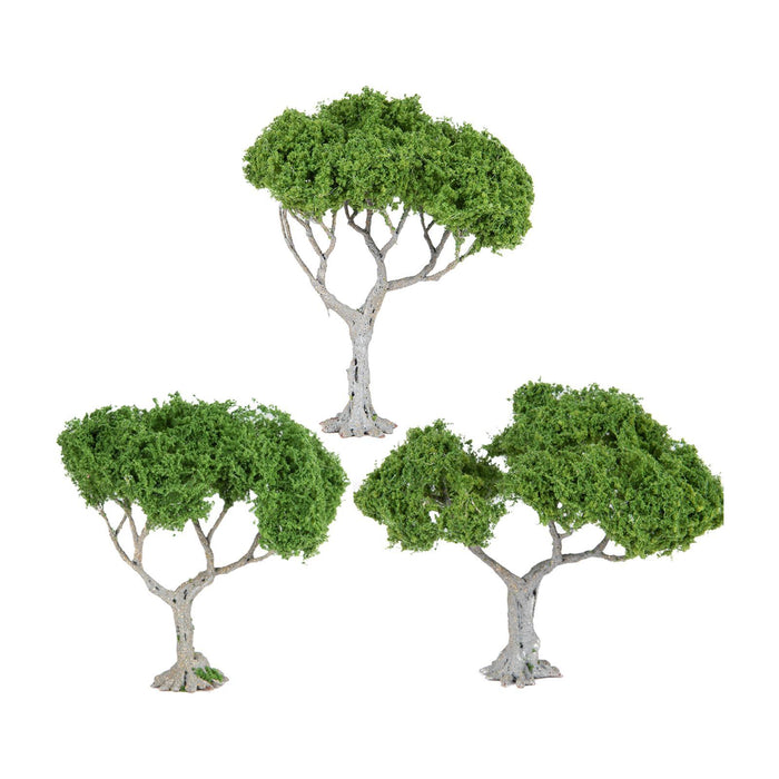 Crofta 3 Pieces Miniature Trees for Sand Table DIY Scenery Landscape Diorama Layout broadleaf tree