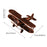 Crofta Diecast Metal Plane Great Souvenir Aircraft Ornaments for Bedroom Home Shelf Bronze