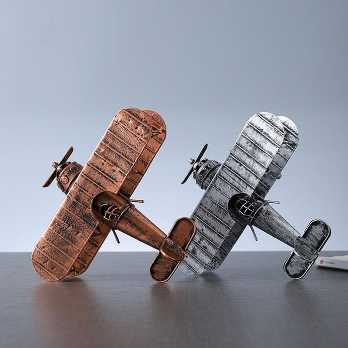 Crofta Diecast Metal Plane Great Souvenir Aircraft Ornaments for Bedroom Home Shelf Bronze