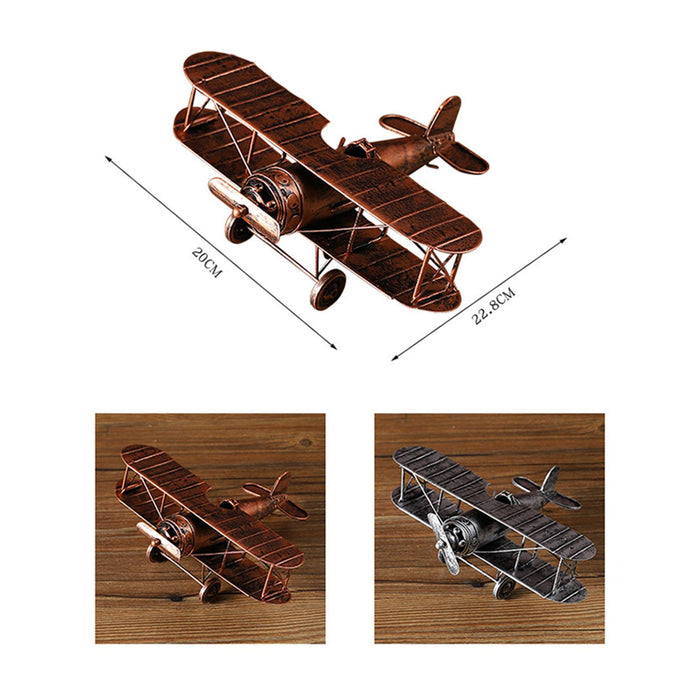 Crofta Diecast Metal Plane Great Souvenir Aircraft Ornaments for Bedroom Home Shelf Bronze