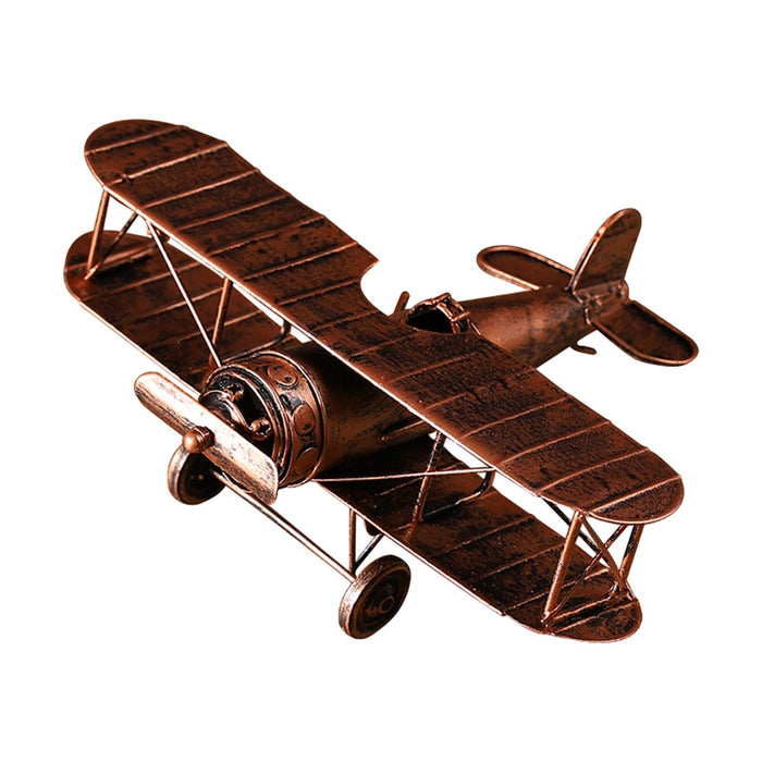 Crofta Diecast Metal Plane Great Souvenir Aircraft Ornaments for Bedroom Home Shelf Bronze