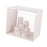 Crofta Showcase Stackable Dustproof Figures Display Stand Storage Case Display Case white