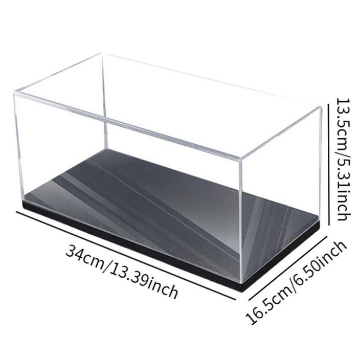 Crofta Acrylic Display Case Model Figure Display Case for 1/18 Model Cars Souvenirs