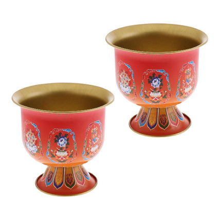 Crofta 2 Pieces Meditation Altar Buddhist Offering Bowl for Family Friends Yoga