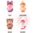 Crofta 6x Cute Action Figure Toy Unique Mini Doll Figurines for Children Boys Girls