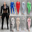 Crofta 1:6 Scale Action Figures Jumpsuit Doll Outfits for 12'' Action Figures Gifts White