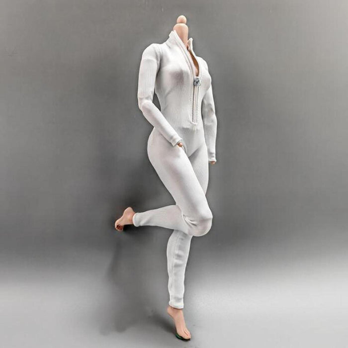 Crofta 1:6 Scale Action Figures Jumpsuit Doll Outfits for 12'' Action Figures Gifts White